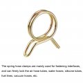 Uxcell Double Wire Spring Hose Clamp 20pcs 65mn Steel 23mm Inner Dia Fit 24mm-25 3mm Od Fuel Line Silicone Tube Clips Color