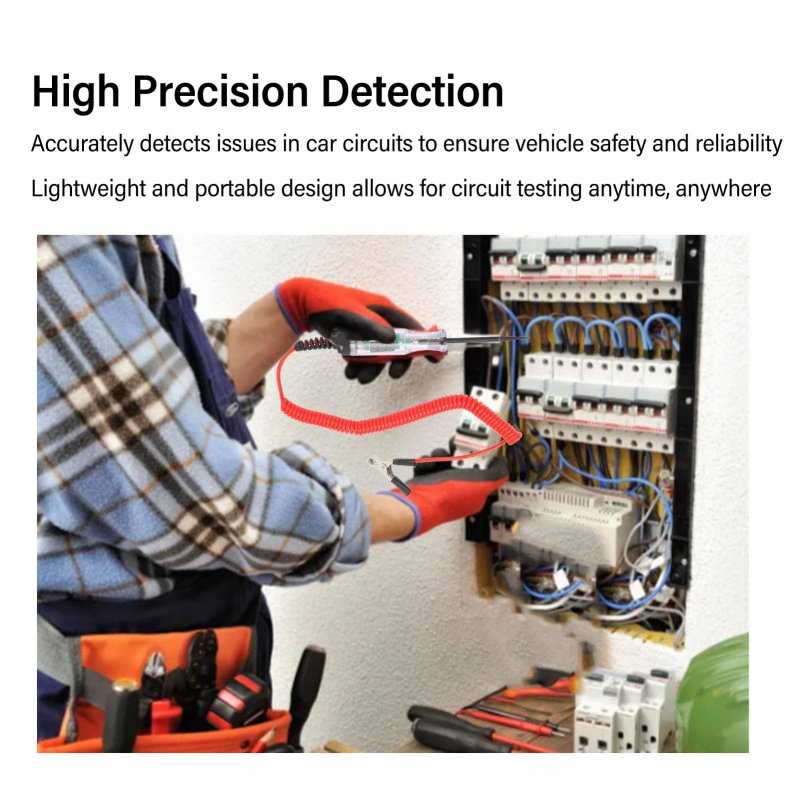 Car Truck Circuit Test Pen Digital Voltage Tester High Precision Portable Led Probe Electrical