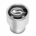 Ipick Image For Chevrolet Impala Logo In Black On Shining Silver Aluminum Tire Valve Stem Caps