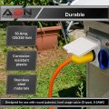Abn 50 Amp Generator Inlet Box For Outdoors 125 250v Marine Male Socket Shore Power With Connector Cover And Ring Rv Camper