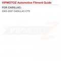 Vipmotoz Front Amber Led Side Marker Reflector Lamps Compatible With 2003-2007 Cadillac Cts V Smoked Tinted Lens Left Driver