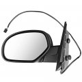 Ocpty Black Driver Side And Passenger View Mirror Smooth With Power Adjustment Manual Folding Heating Compatible For 2007-2013