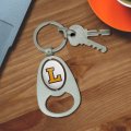 Graphics More Lipscomb Primary Logo Keychain Chrome Metal Spinning Oval Bottle Opener