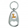 Graphics More Lipscomb Primary Logo Keychain Chrome Metal Spinning Oval Bottle Opener