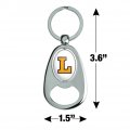 Graphics More Lipscomb Primary Logo Keychain Chrome Metal Spinning Oval Bottle Opener