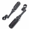 Motorcycle Zombie Skull Foot Peg Mounting Kit For 1 In 25mm Front Engine Guard Frame Tube Fits Iron 883 Xl883n Electra Glide