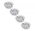 Chrome Exhaust Flange Set Of 4-18231-333-010 Fits Honda Cb350f Cb400f Cb550