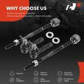 A-premium Set Of 4 Front Inner Outer Tie Rod End Kit Compatible With Nissan Sentra 1995-2006 200sx 1995-1998 Replace Es2814rl