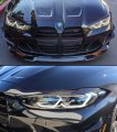 Real Carbon Fiber Headlight Cover Eyelid Eyebrow Compatible For 2021-2023 Bmw G80 M3 G82 G83 M4 G22 G26 I4