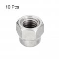 Uxcell 7 16-14 Acorn Cap Nuts 10pcs 304 Stainless Steel Hardware Hex Dome Head For Fasteners Silver