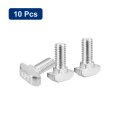 10pcs T-slot Bolts M8 X 20mm Hammer Head Bolt T Screw Drop-in Stud For 4545 Series Aluminum Extrusion Profile 304 Stainless