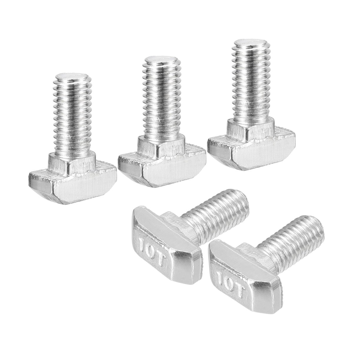 10pcs T-slot Bolts M8 X 20mm Hammer Head Bolt T Screw Drop-in Stud For 4545 Series Aluminum Extrusion Profile 304 Stainless