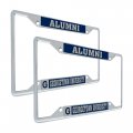 Georgetown University Metal License Plate Frame For Front Or Back Of Car Officially Licensed Alumni Blue Background 2-pack 
