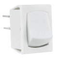 Rv Single Pole Throw Rocker Switch 20a 12v Dc Mini On Off Spst White Rp-1955-wh Panel Mount For Interior Lighting And 