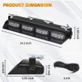 Xridonsen Emergency Dash Strobe Lights Safety Flashing Warning Hazard Interior Front Rear Windshield Deck Split Light Bar W