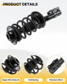 Ocpty Front Spring Strut Assembly Completes And Shocks Fits 2004-2012 For Chevrolet Malibu 2005-2010 Pontiac G6 2007-2009