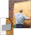 Prime-line S 5100 Hurricane Board-up Clips Fits 1 2 In Thick Plywood Stamped Steel 20 Pack