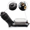 Engine Oil Cooler Filter Housing 5184294ae For 11-13 Jeep Dodge Chrysler 3 6l V6