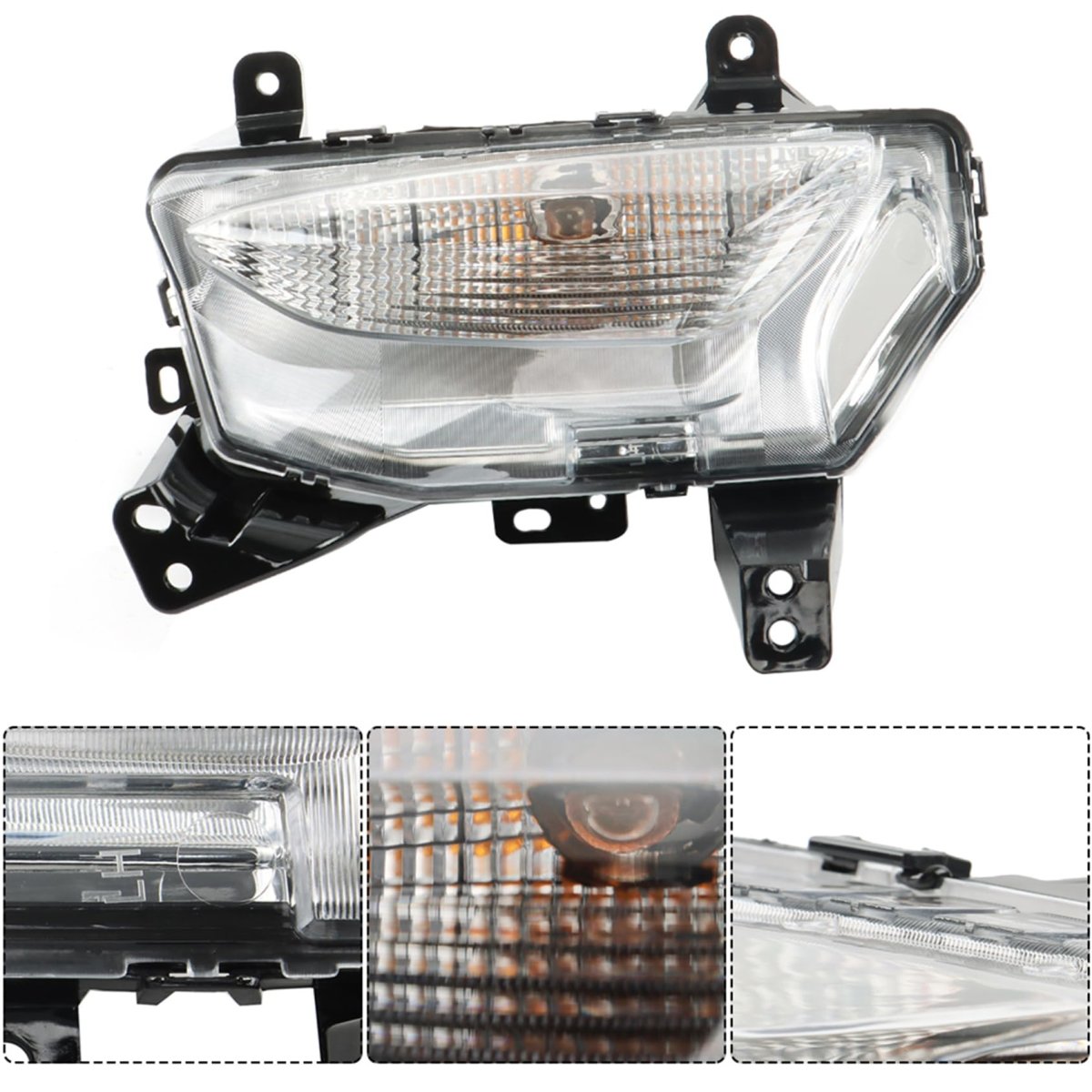 Turn Signal Light Driver Side Replacement For Equinox 2022 2023 Chrome Housing With Clear Lens Part Number Gm2530144