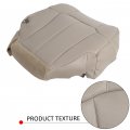 Hecasa Driver Bottom Synthetic Leather Seat Cover Tan Compatible With 1999-2002 Chevy Tahoe Suburban 1500 2500 Lt Ls Z71