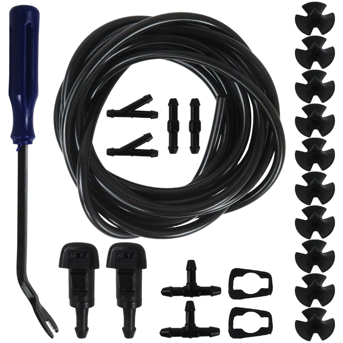 Windshield Washer Sprayer Nozzle Kit For Chrysler Town Country 2008 To 2016 Replaces 5116079aa 5113049aa 5303833aa 55077460aa