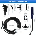 Windshield Washer Sprayer Nozzle Kit For Chrysler Town Country 2008 To 2016 Replaces 5116079aa 5113049aa 5303833aa 55077460aa