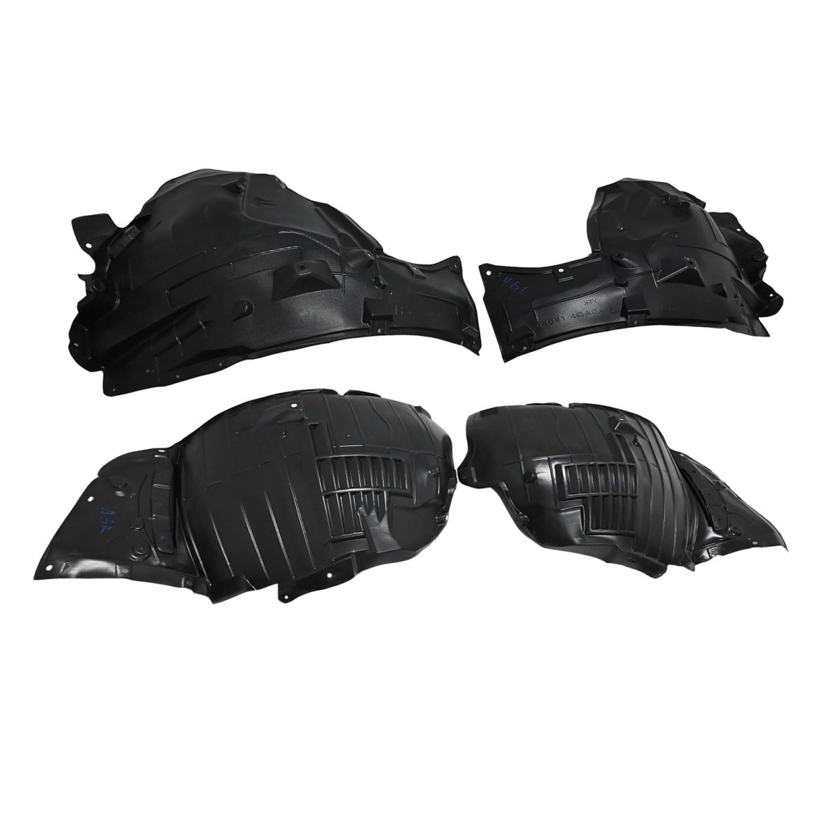 Secos Set Of 4 Fender Liners Inner Driver Passenger Side For Infiniti Q50 2014-2023 Replace 638404ga0a 638404ga0b 638414ga0a