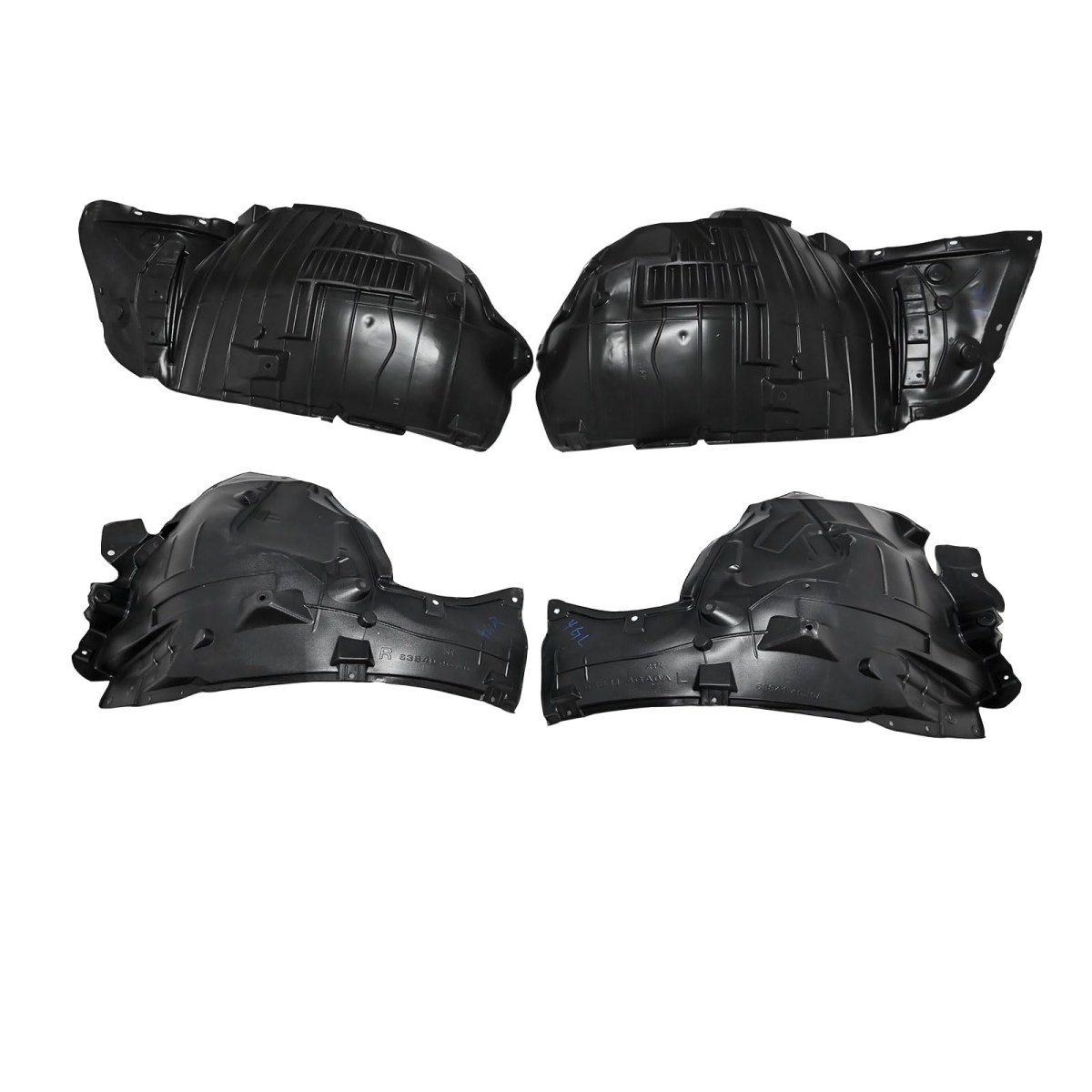 Secos Set Of 4 Fender Liners Inner Driver Passenger Side For Infiniti Q50 2014-2023 Replace 638404ga0a 638404ga0b 638414ga0a