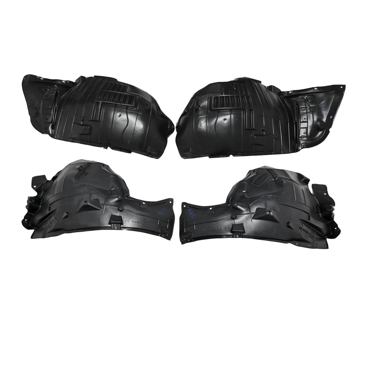 Secos Set Of 4 Fender Liners Inner Driver Passenger Side For Infiniti Q50 2014-2023 Replace 638404ga0a 638404ga0b 638414ga0a