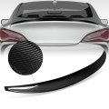 Factory Style Rear Car Trunk Lid Spoiler Compatible With Genesis Coupe 2010-2016 Glossy Black Carbon Fiber