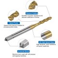 Spiral Flute Thread Taps 5-40 Unc 2b Screw Threading Tap Titanium Coated 6542 High Speed Steel Machine Tapping Tools For