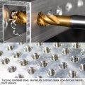 Spiral Flute Thread Taps 5-40 Unc 2b Screw Threading Tap Titanium Coated 6542 High Speed Steel Machine Tapping Tools For