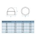 Nut Protection Cap 30pcs M4x7x9mm Plastic Hexagonal Screw Dome Acorn Hex Head Bolt Covers Waterproof Decorative Grey
