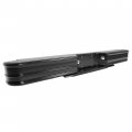 Kuafu Universal Rear Bumper W O License Plate Mounting Black Powder Coated Steel Plastic