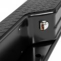 Kuafu Universal Rear Bumper W O License Plate Mounting Black Powder Coated Steel Plastic