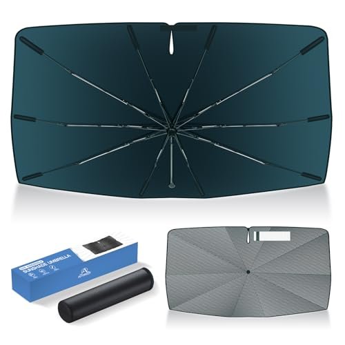 Windshield Sun Shade Umbrella For 2022-2026 Hyundai Tucson Accessories Upgraded Ice Crystal Material Easy Setupshade Car 100