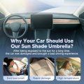 Windshield Sun Shade Umbrella For 2022-2026 Hyundai Tucson Accessories Upgraded Ice Crystal Material Easy Setupshade Car 100
