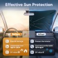 Windshield Sun Shade Umbrella For 2022-2026 Hyundai Tucson Accessories Upgraded Ice Crystal Material Easy Setupshade Car 100