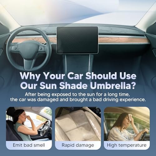 Windshield Sun Shade Umbrella For 2022-2026 Hyundai Tucson Accessories Upgraded Ice Crystal Material Easy Setupshade Car 100