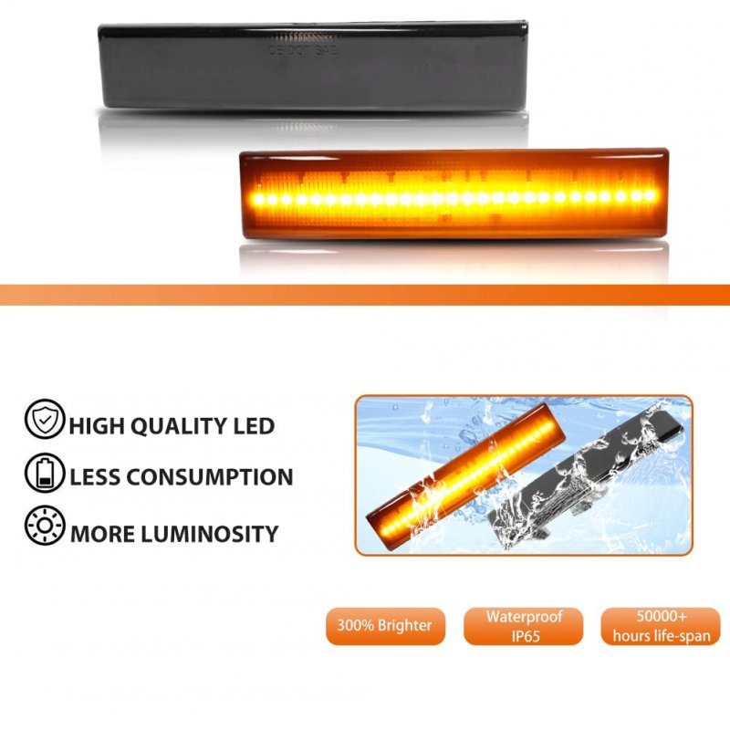 Adiil 4pcs Full Led Front Rear Bumper Side Marker Light Kit For 1986-1989 Toyota Celica Replace Sidemarker Lamps Supra Celica