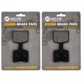Niche Brake Pad Set For Polaris Rmk 800 Pro 600 Assault Sks 850 Rear Semi-metallic 2 Pack