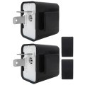 12v Speed Adjustable 2 Pin Led Electronic Flasher Relay For Motorcycle Truck Vehicles Turn Signal 2pcs Universal Hazard Warn 