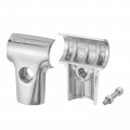 Display Rack Clamp 2pcs 1 Inch 25mm Shelf Aluminum Alloy Tee Pipe Fittings Drying Connection Fastening Joint