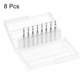 Uxcell Pcb Drill Bits 2mm Tungsten Carbide Spiral Flute Jewelry Cnc Engraving Print Circuit Board Micro 1 8 Shank 8pcs