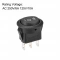 Uxcell Spdt Boat Rocker Switch Toggle Black For Marine On Off On Ac 250v 6a 125v 10a 1pcs