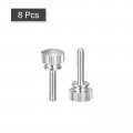 Uxcell Knurled Thumb Screws M3x14mm Brass Shoulder Bolts Grip Knobs Fasteners Nickel Plated 8pcs