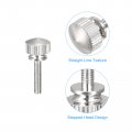 Uxcell Knurled Thumb Screws M3x14mm Brass Shoulder Bolts Grip Knobs Fasteners Nickel Plated 8pcs