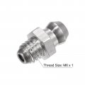 Uxcell 201 Stainless Steel Straight Grease Fitting M6 X 1mm Thread Hydraulic Accessories 30pcs