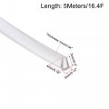 Uxcell Trim Seal Pvc U-seal Channel Edge Protector Sheet Fits 1-1 5mm 5meters 16 4ft Length 0 2 Height Transparent