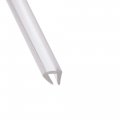 Uxcell Trim Seal Pvc U-seal Channel Edge Protector Sheet Fits 1-1 5mm 5meters 16 4ft Length 0 2 Height Transparent